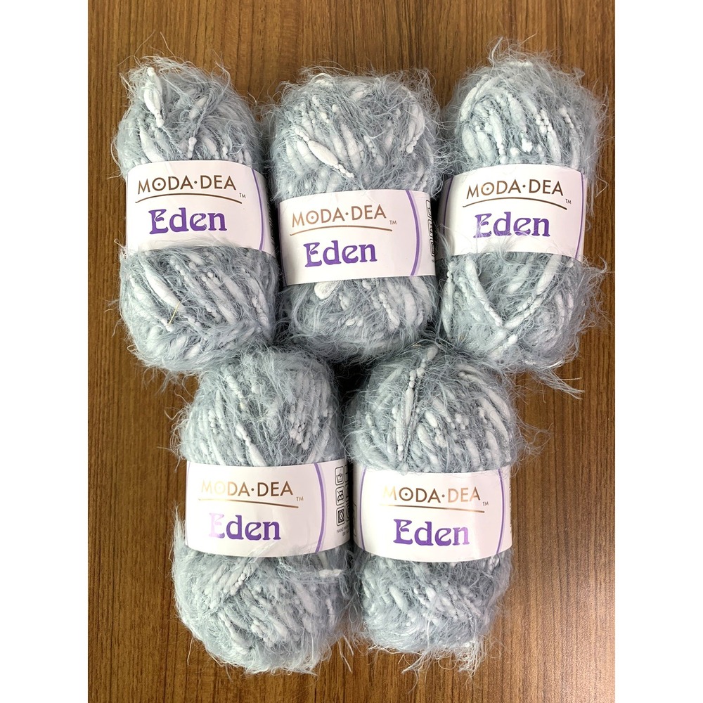 Lot Of New 5 Skeins Yarn Moda Dea Eden Serpent Color‎ 5341 Lot #244 Crochet Knit